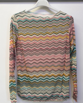 Super Soft Zigzag Cashmere Layering Top