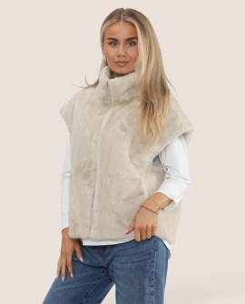 PREMIUM Dyed Tip Faux Fur Gilet