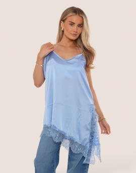 Satin Lace Trim Slip