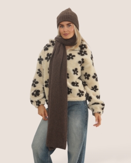 Baby Alpaca Ribbed Scarf