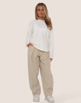 Soft Shell Barrel Leg Trousers